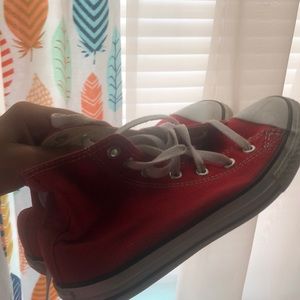 Red all star converse